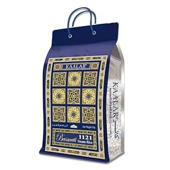 KAALAR 1121 Extra Long Grain Steamed Basmati Rice - 5KG